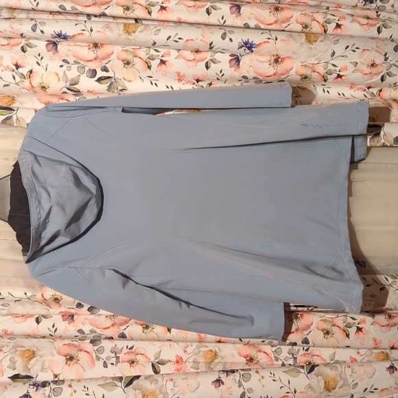 Calvin Klein Women's Mesh Back Raincoat, Chambray Blue, X-Small - Picture 8 of 8